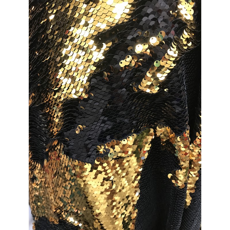 black and gold sequin
