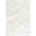 White Shaggy Long Pile Faux Fur