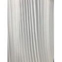 Pleated White Polyester Chiffon