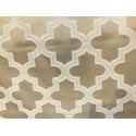 Beige Jacquard Bishop Design Heavy-Duty Upholstery