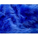 Royal Blue Shaggy Long Pile Faux Fur