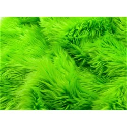 Lime Green Solid Faux Fur