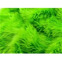 Lime Green Shaggy Long Pile Faux Fur