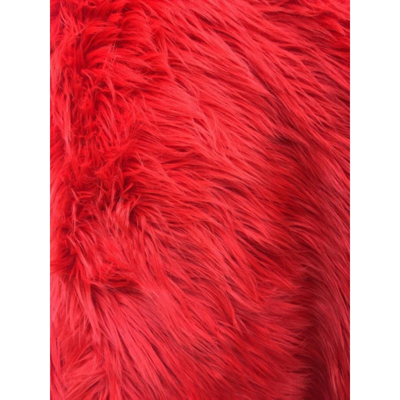 Red Fur Fabric 