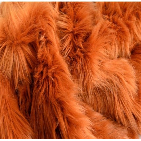 Amber Shaggy Long Pile Faux Fur