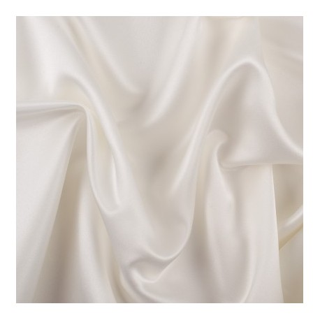 Ivory Polyester Charmeuse Satin