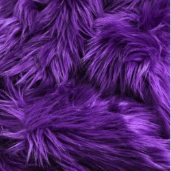 Purple Shaggy Long Pile Faux Fur