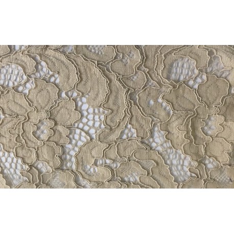 Taupe Light Weight Guipure Lace