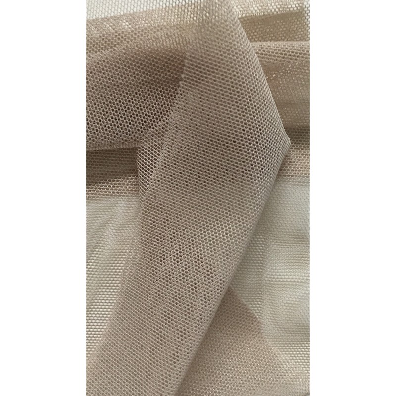  Power Stretch Mesh Fabric Nude, Fabric by the Yard