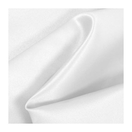 White Peau de Soie Matte Satin by the Yard - J S International Textile