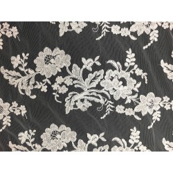 Ivory Embroidered Lace