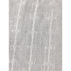 White Jacquard Linen