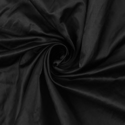 Black Polyester Charmeuse Satin