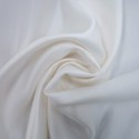 White Stretch Polyester Charmeuse Satin