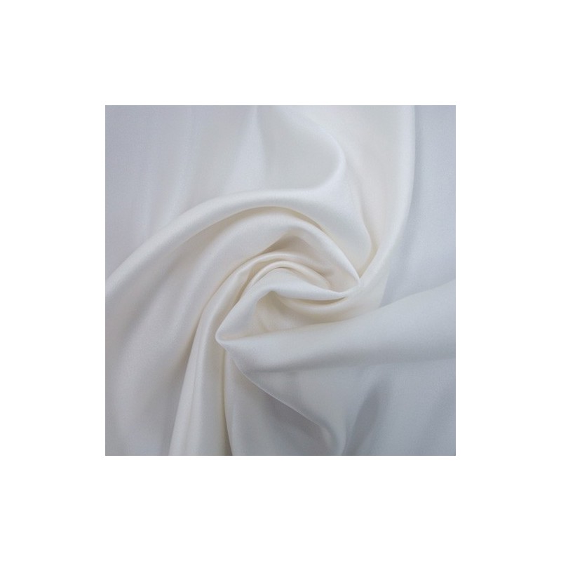White Polyester Charmeuse Satin by the Yard - J S International Textile