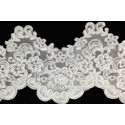 Ivory Beaded and Corded Lace Trim