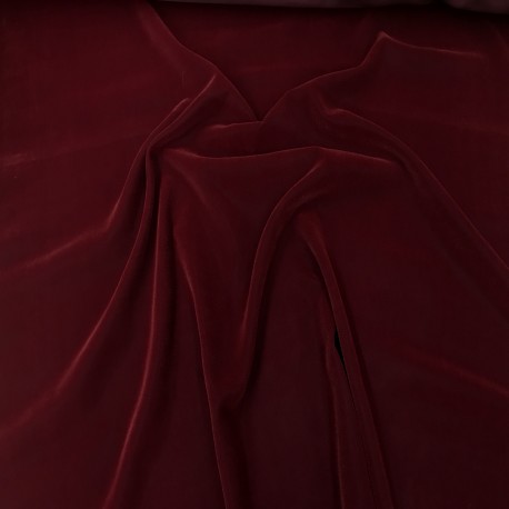 Burgundy Velvet by the Yard - J S International Textile