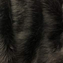 Black Solid Faux Fur