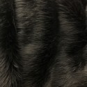 Black Shaggy Long Pile Faux Fur
