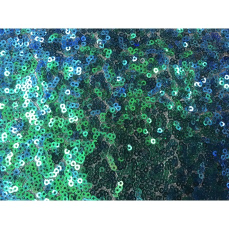 Green/Blue Designed Mini Disk Sequin